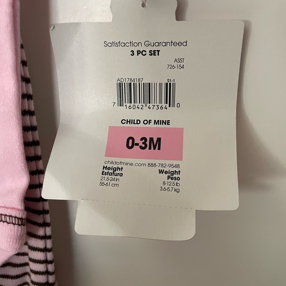 🎄3/$15 NWT Baby 3 Piece Outfit - Picture 4 of 5